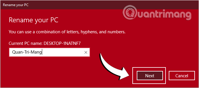 6 ways to change the name displayed on your computer Picture 4