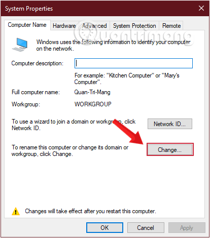 6 ways to change the name displayed on your computer Picture 8