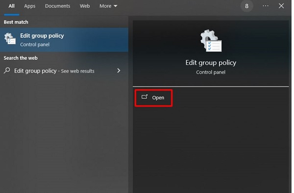 Cannot open Local Group Policy Editor, quick fix Picture 10