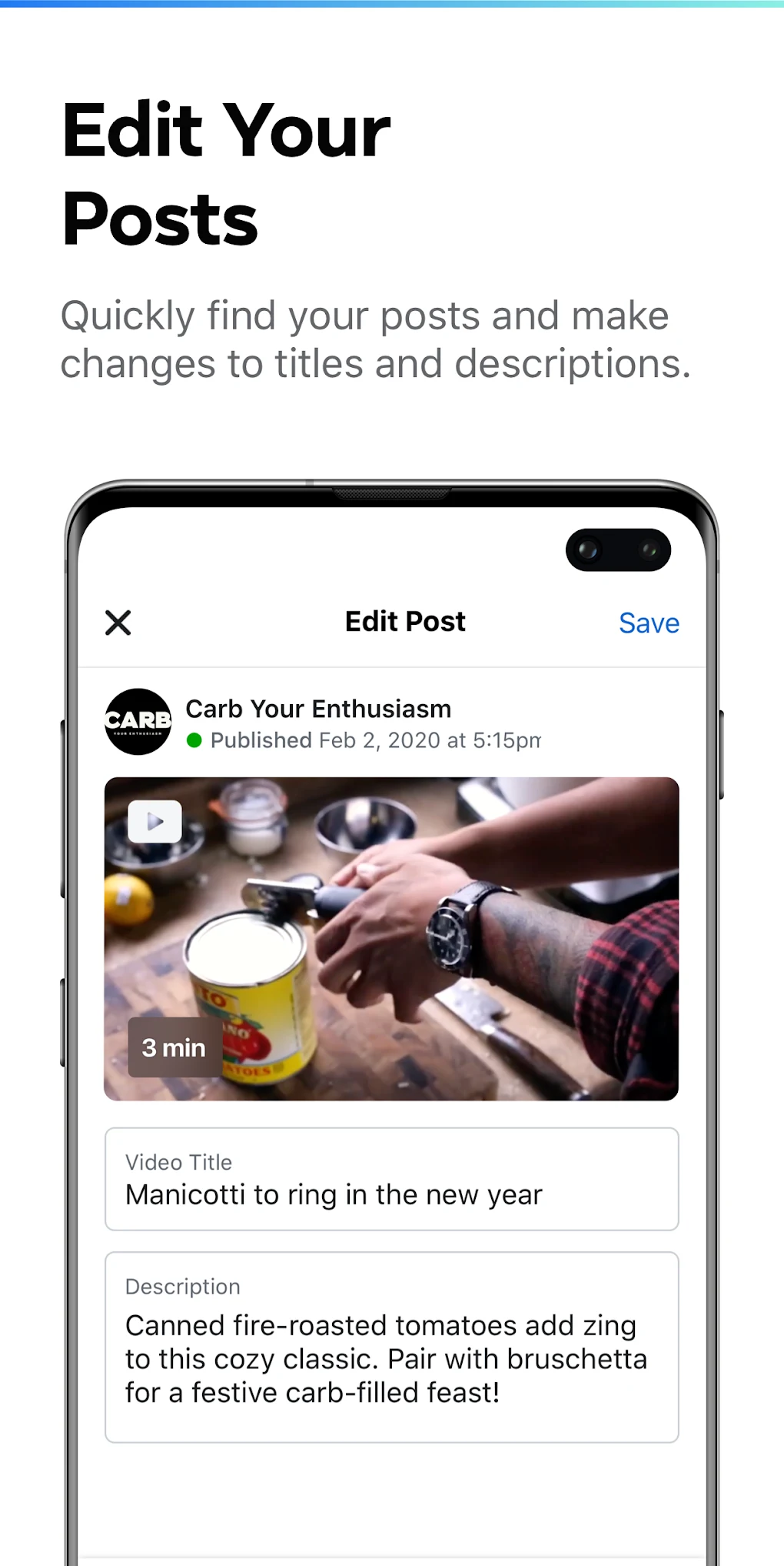 Creator Studio - Facebook page management application Picture 4