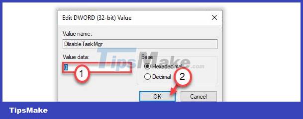 Error of Task Manager shutting down automatically and solutions to fix it Picture 6
