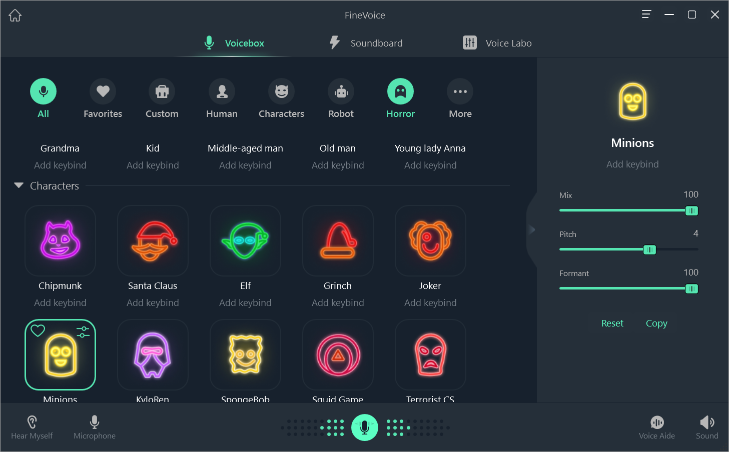 FineShare FineVoice, Change voice, improve voice on computer Picture 7