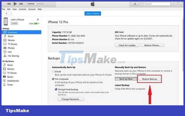 Fix iPhone error showing iPhone is disabled quickly Picture 15