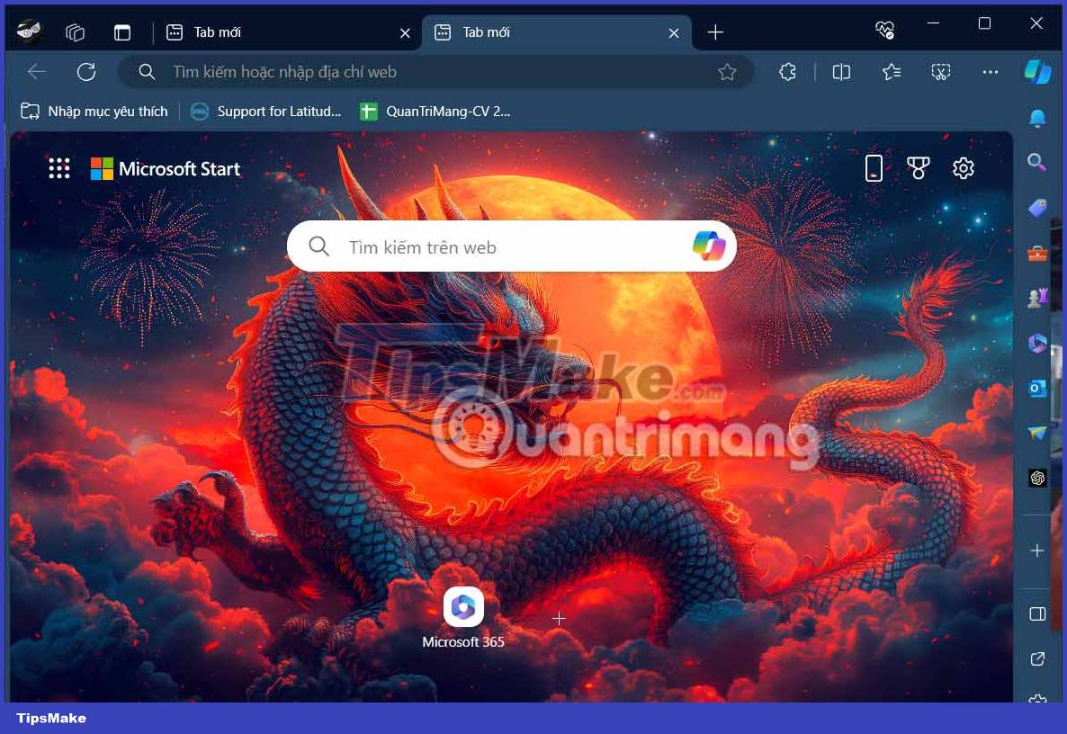 How to activate the Dragon 2024 theme on Microsoft Edge Picture 7
