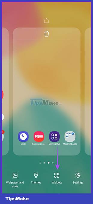 How to add camera widget on Samsung Galaxy Picture 1