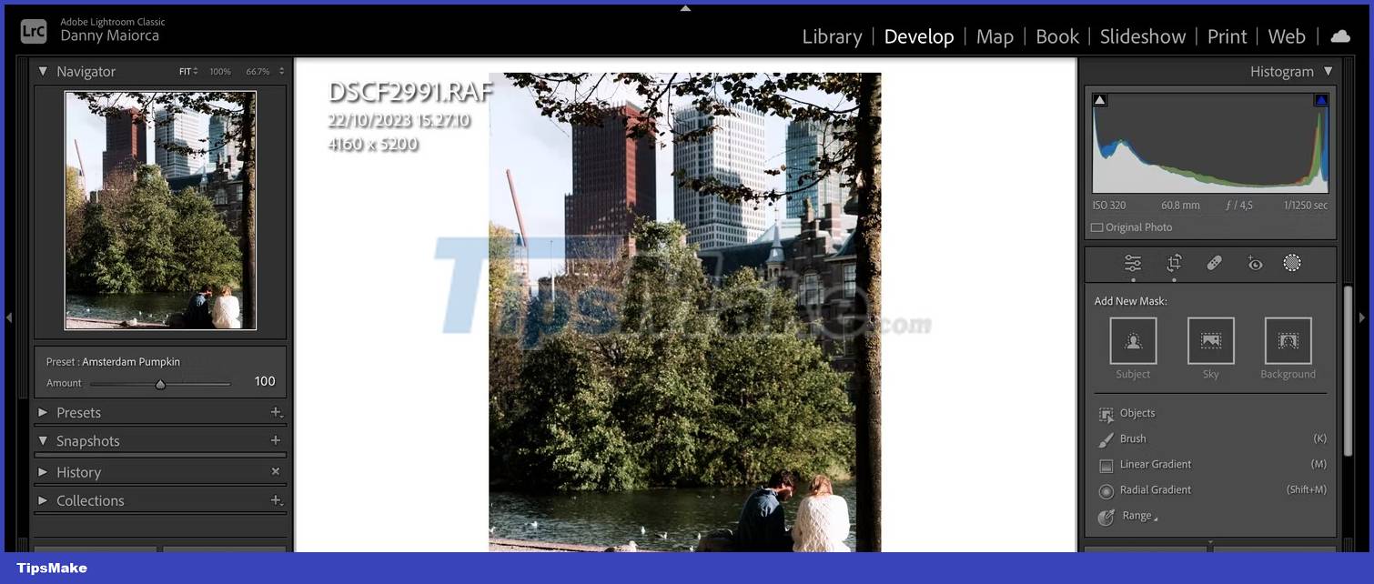 How to blur photo background in Adobe Lightroom Picture 6