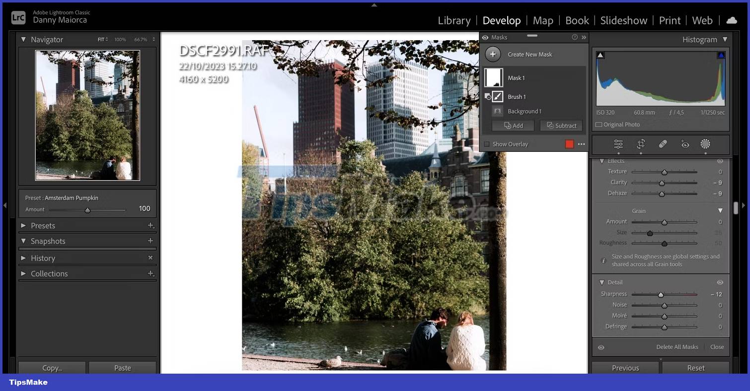 How to blur photo background in Adobe Lightroom Picture 8