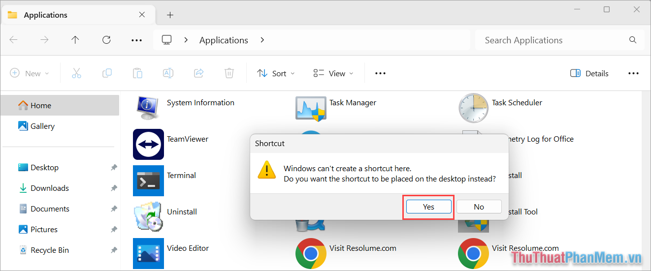 How to bring applications to the computer screen on Windows 11 Picture 11