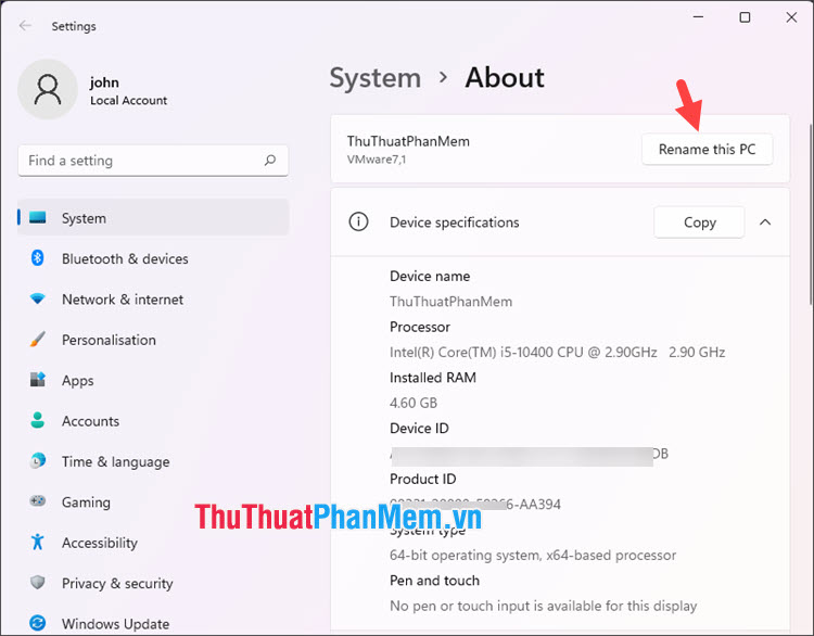 How to change computer name on Windows 10, 11 is extremely easy Picture 15