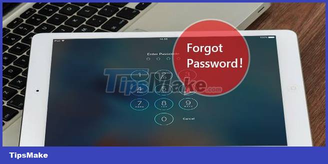 How to change iPad password when you forget your password is
