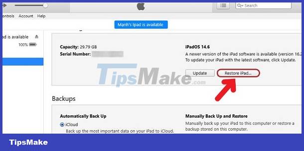 How to change iPad password when you forget your password is