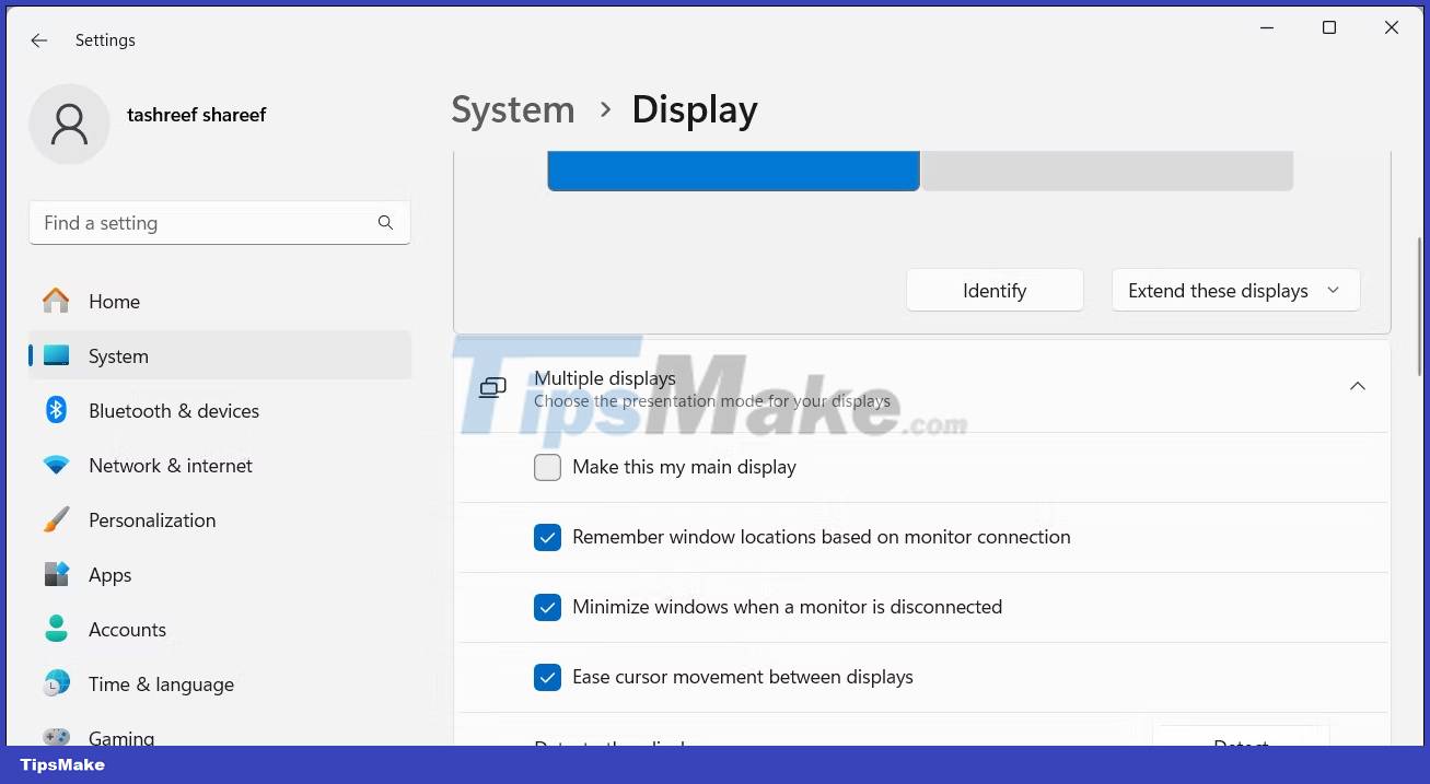 How to change monitors 1 and 2 in Windows Picture 6