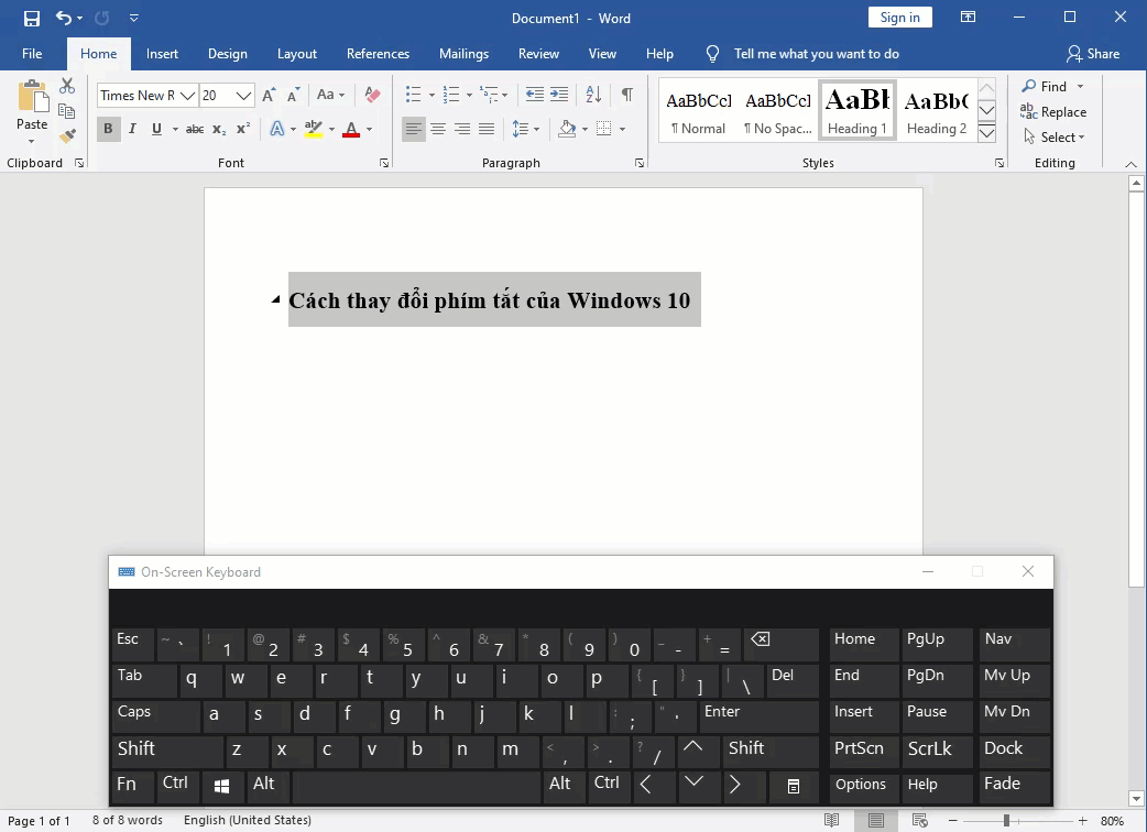 How to change Windows 10 keyboard shortcuts Picture 15