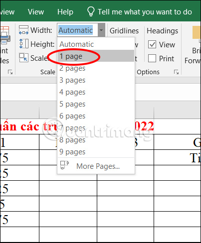 How to change worksheet size in Excel Picture 2