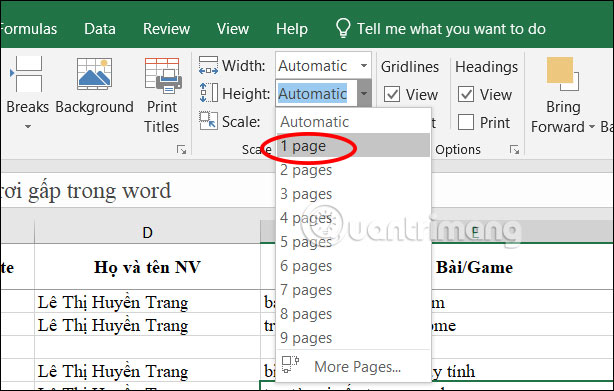 How to change worksheet size in Excel Picture 4