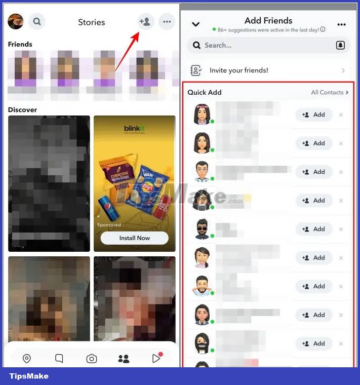 How to check other people's friends list on Snapchat Picture 1