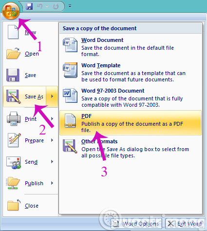 How to convert Word files to PDF beautifully Picture 4