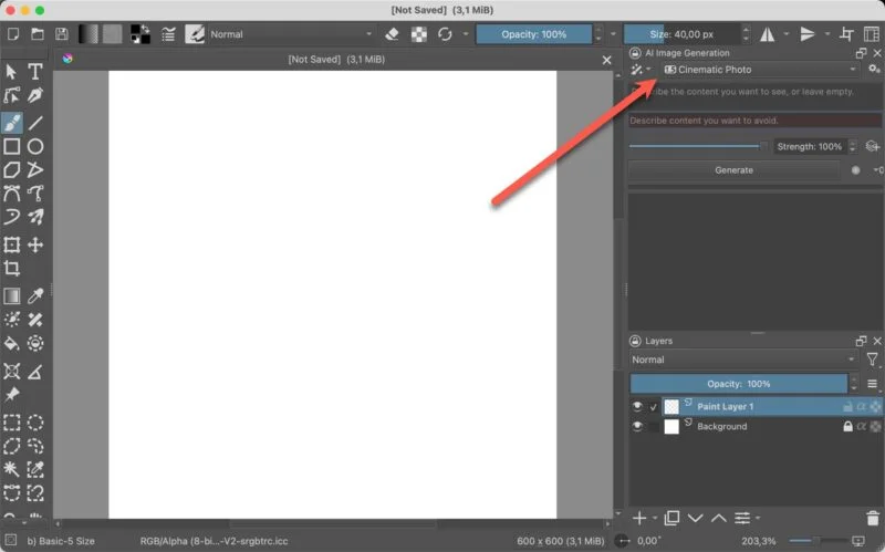 How to create images with AI in Krita Picture 7