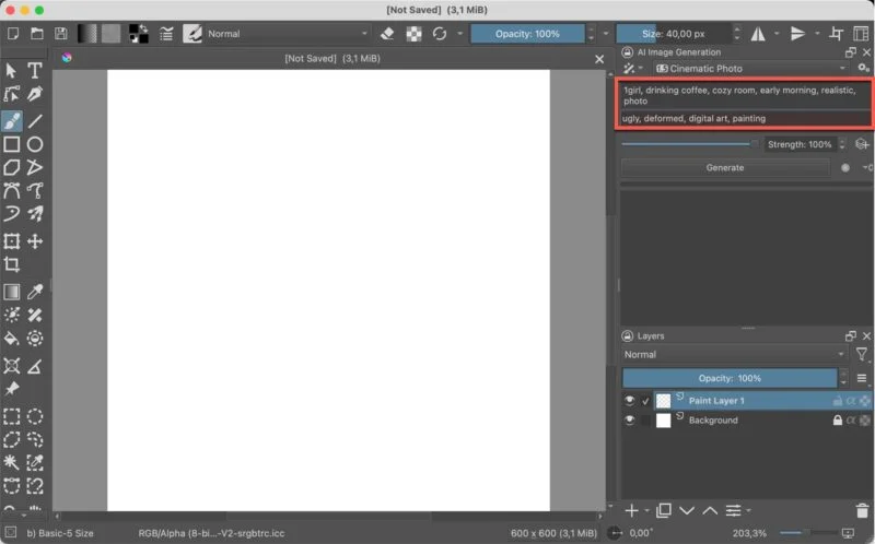 How to create images with AI in Krita Picture 8