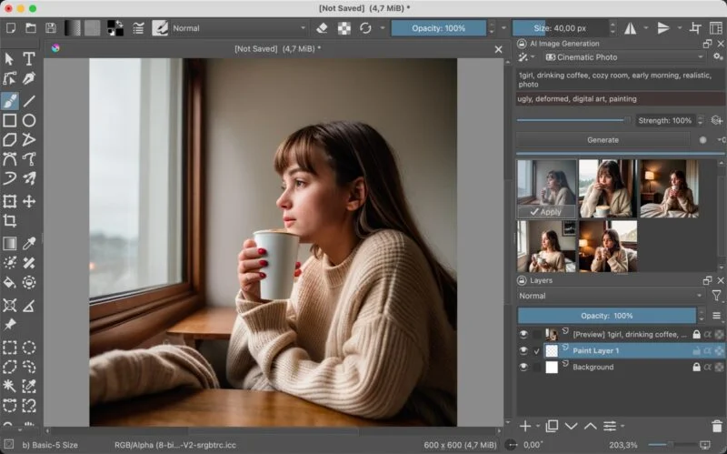 How to create images with AI in Krita Picture 9