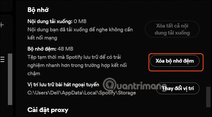 How to delete Spotify cache on phone and computer Picture 8