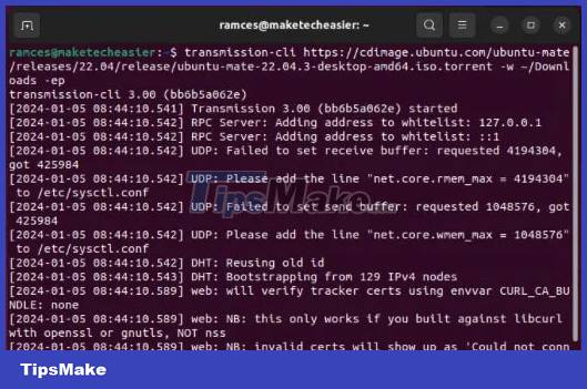 How to download torrents from command line in Ubuntu Picture 3