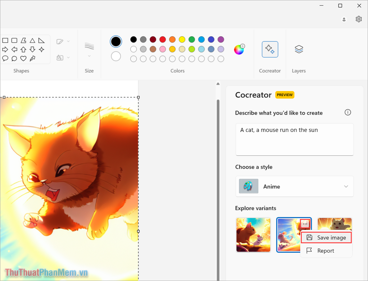 How to draw AI paintings with Windows Paint completely free Picture 11