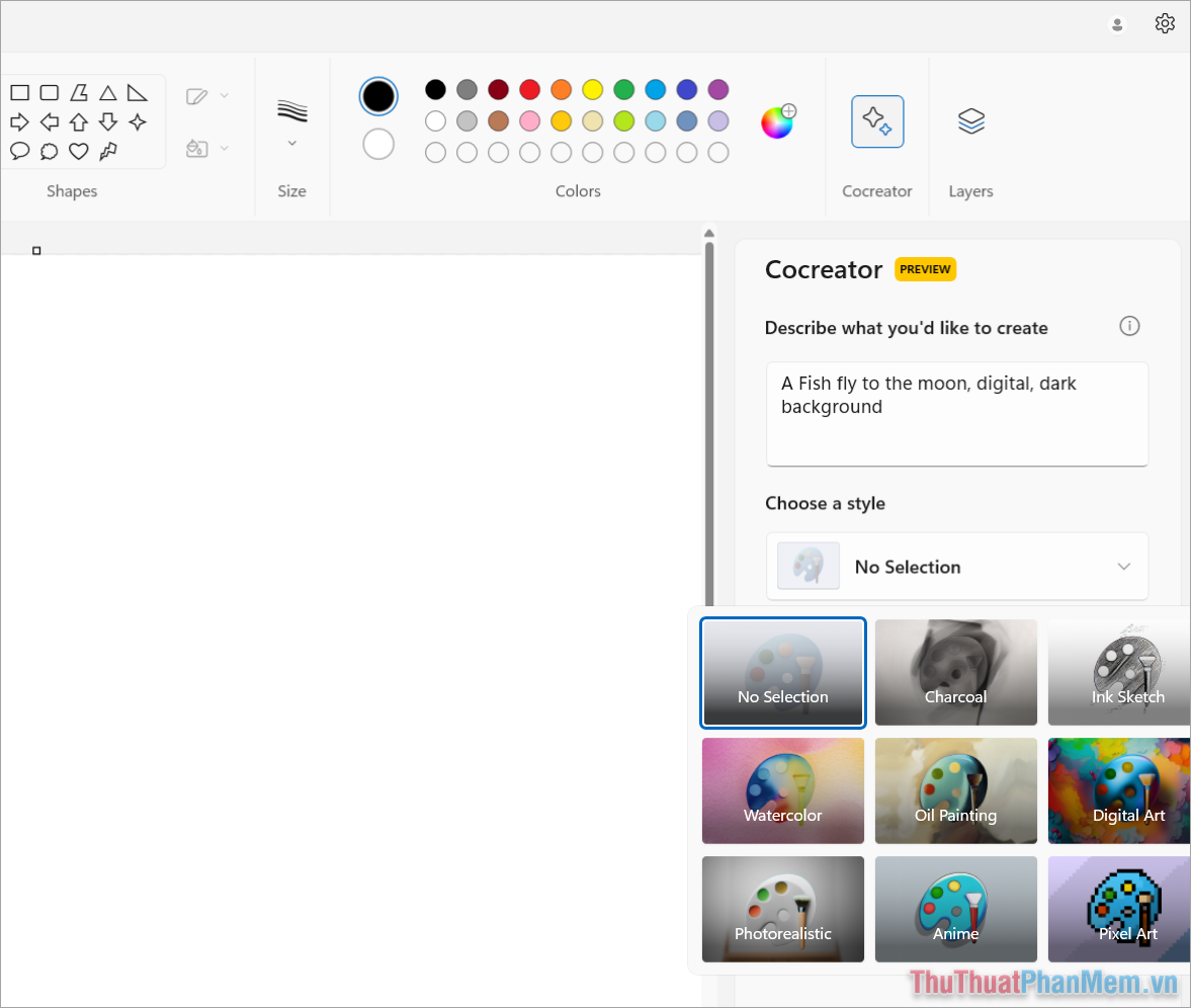 How to draw AI paintings with Windows Paint completely free Picture 9