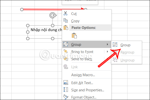How to draw straight lines and arrows in Excel - Draw shapes in Excel Picture 10