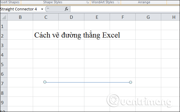 How to draw straight lines and arrows in Excel - Draw shapes in Excel Picture 12