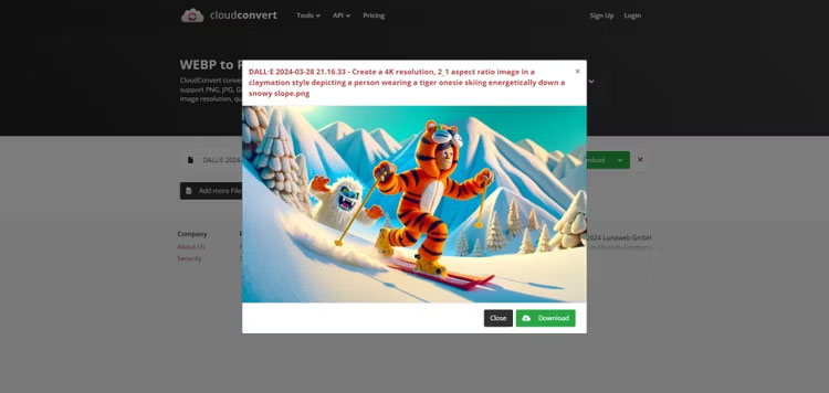 How to easily convert DALL-E 3 WebP images to JPG or PNG Picture 4