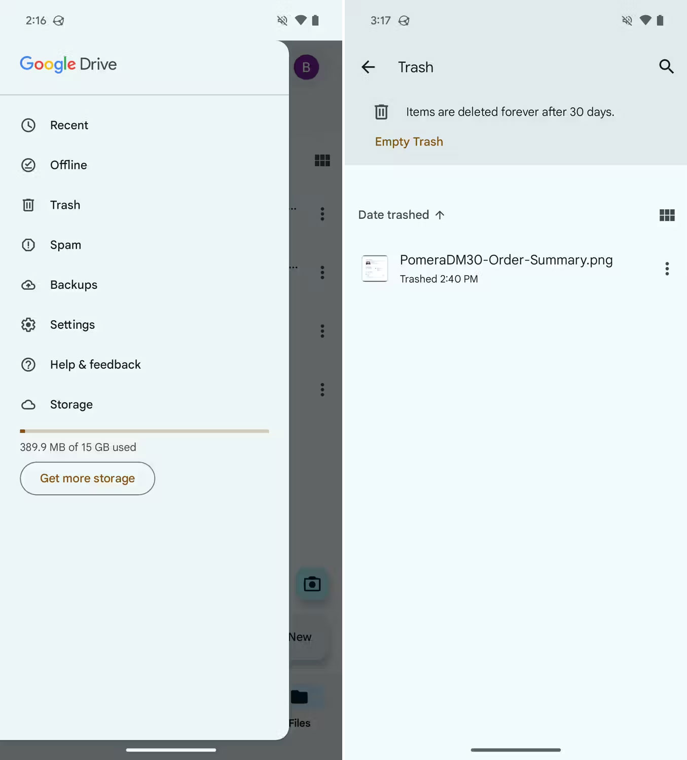 How to empty trash on Android Picture 5