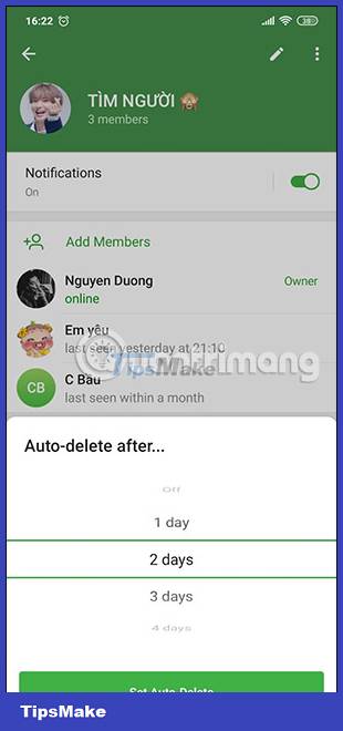 How to enable automatic deletion of Telegram messages Picture 10