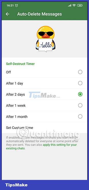 How to enable automatic deletion of Telegram messages Picture 6