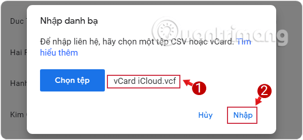 How to export iPhone contacts, sync iPhone contacts to Gmail Picture 19