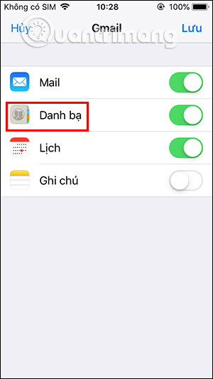 How to export iPhone contacts, sync iPhone contacts to Gmail Picture 5