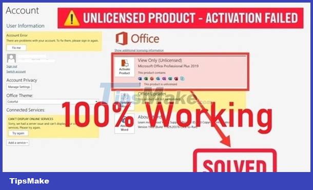 How to fix Word Unlicensed Product error (Word is not licensed ...