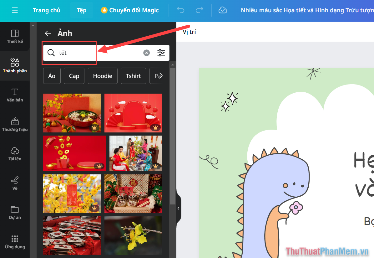 How to insert photos into Canva simply and quickly Picture 11