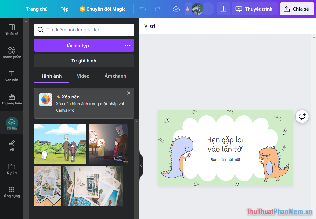 How to insert photos into Canva simply and quickly Picture 9