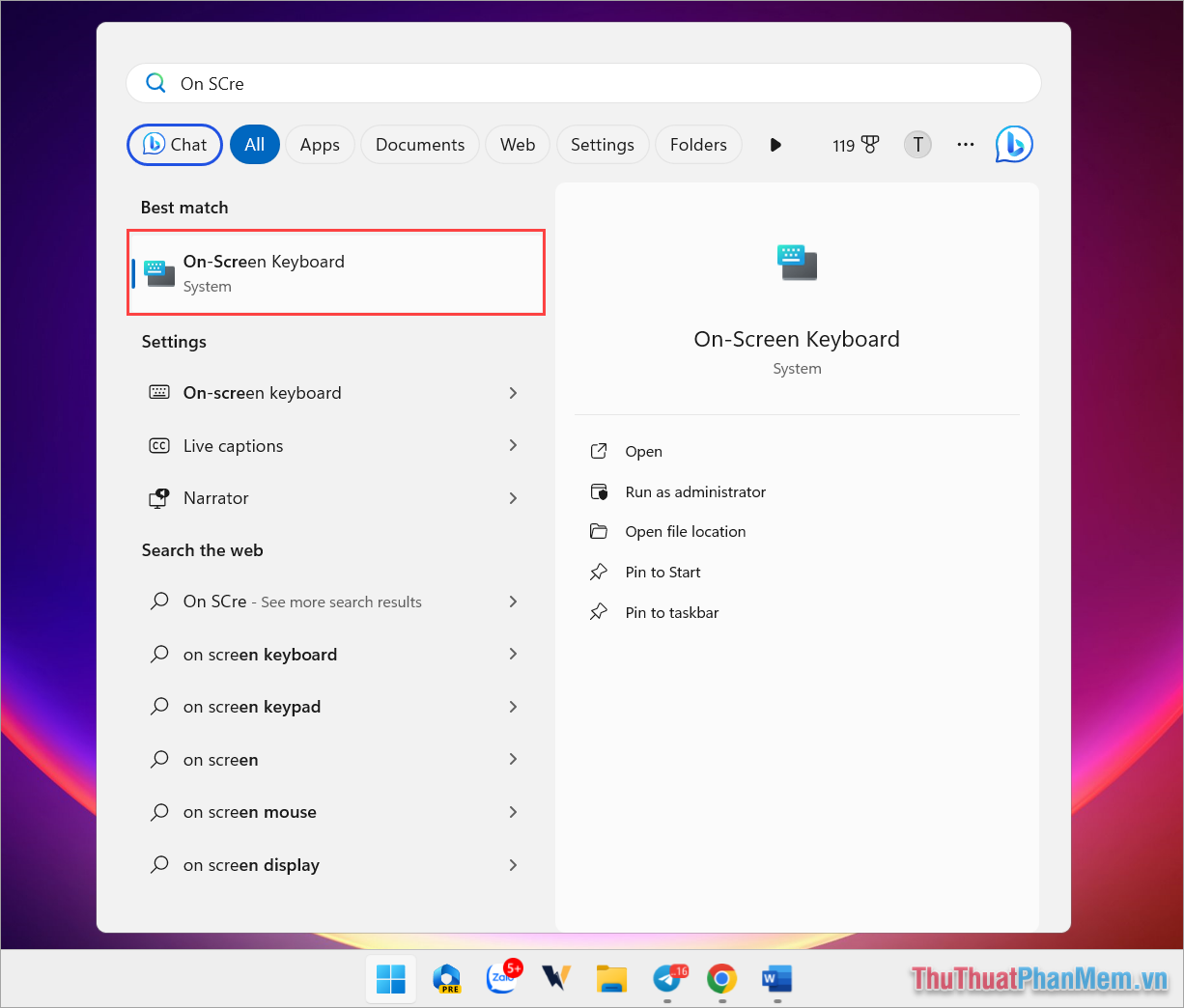 How to open the virtual keyboard on Laptop simply and quickly Picture 3