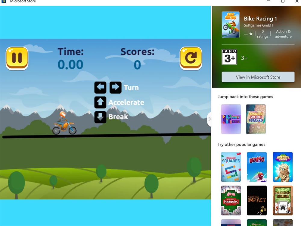 How to play games on Microsoft Store without downloading Picture 4