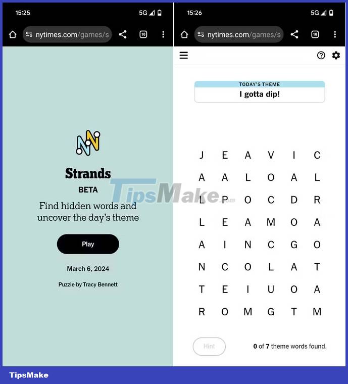 How to play Strands, NYT's newest addictive word game - TipsMake.com