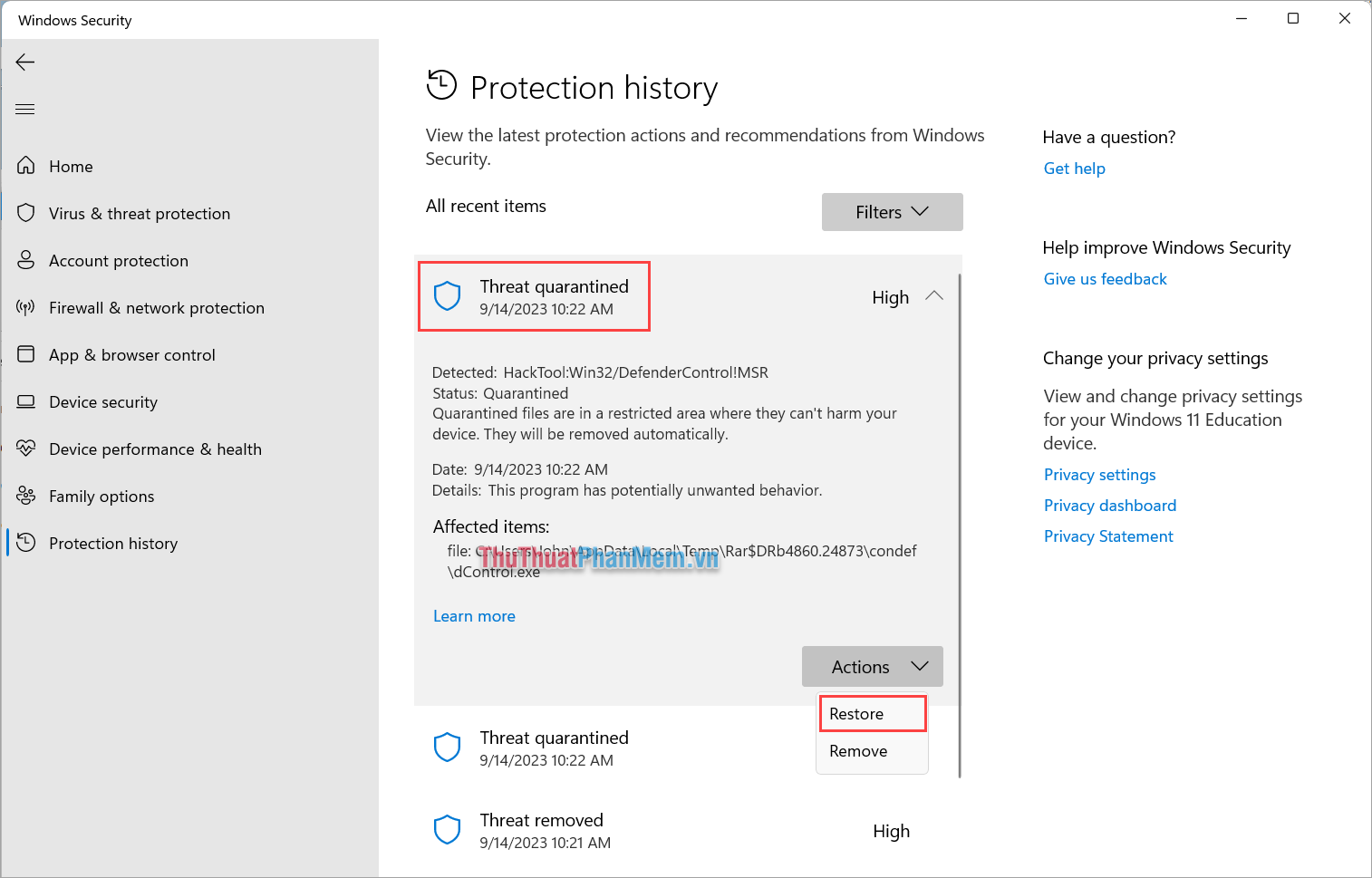 How to recover files deleted by Microsoft Defender quickly and simply ...