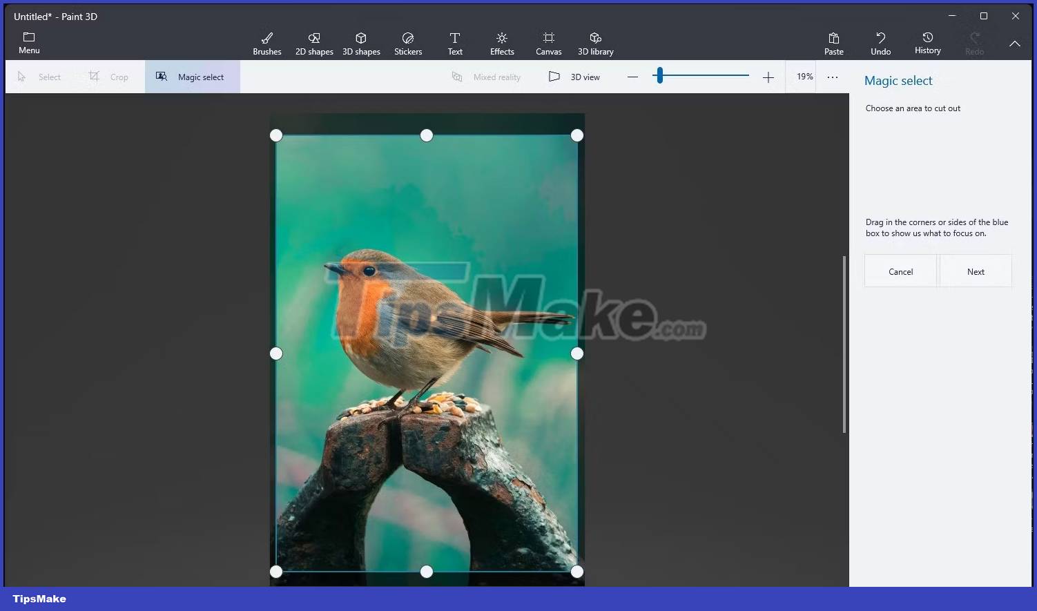 How to remove image background with Paint or Paint 3D Picture 5