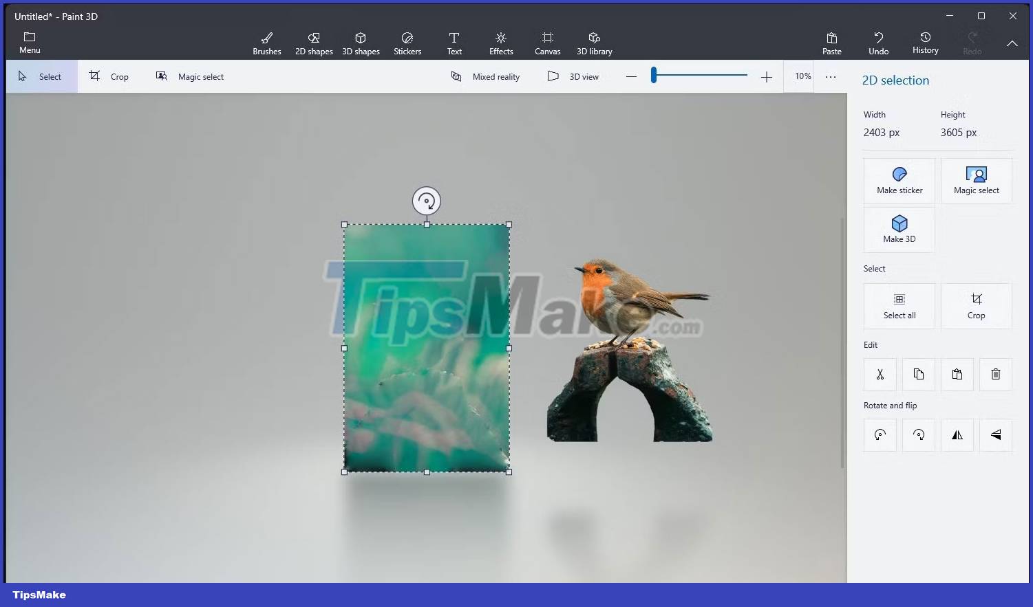 How to remove image background with Paint or Paint 3D Picture 7