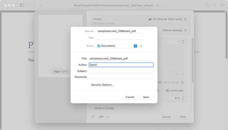 How to remove PDF file password on Mac Picture 7