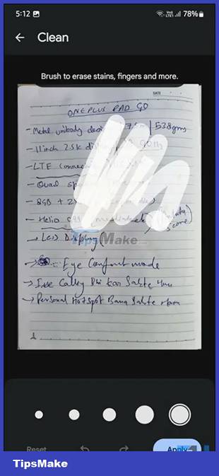 How to remove scanned document stains on Google Drive Picture 3