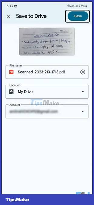 How to remove scanned document stains on Google Drive Picture 4