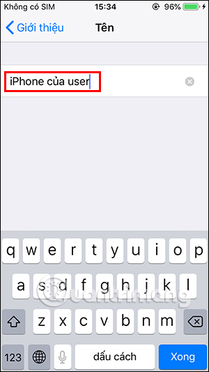 How to rename iPhone, rename Airdrop in 2 steps Picture 4