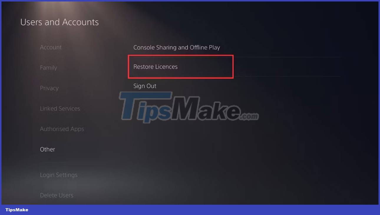 How to restore license on PS5 Picture 3